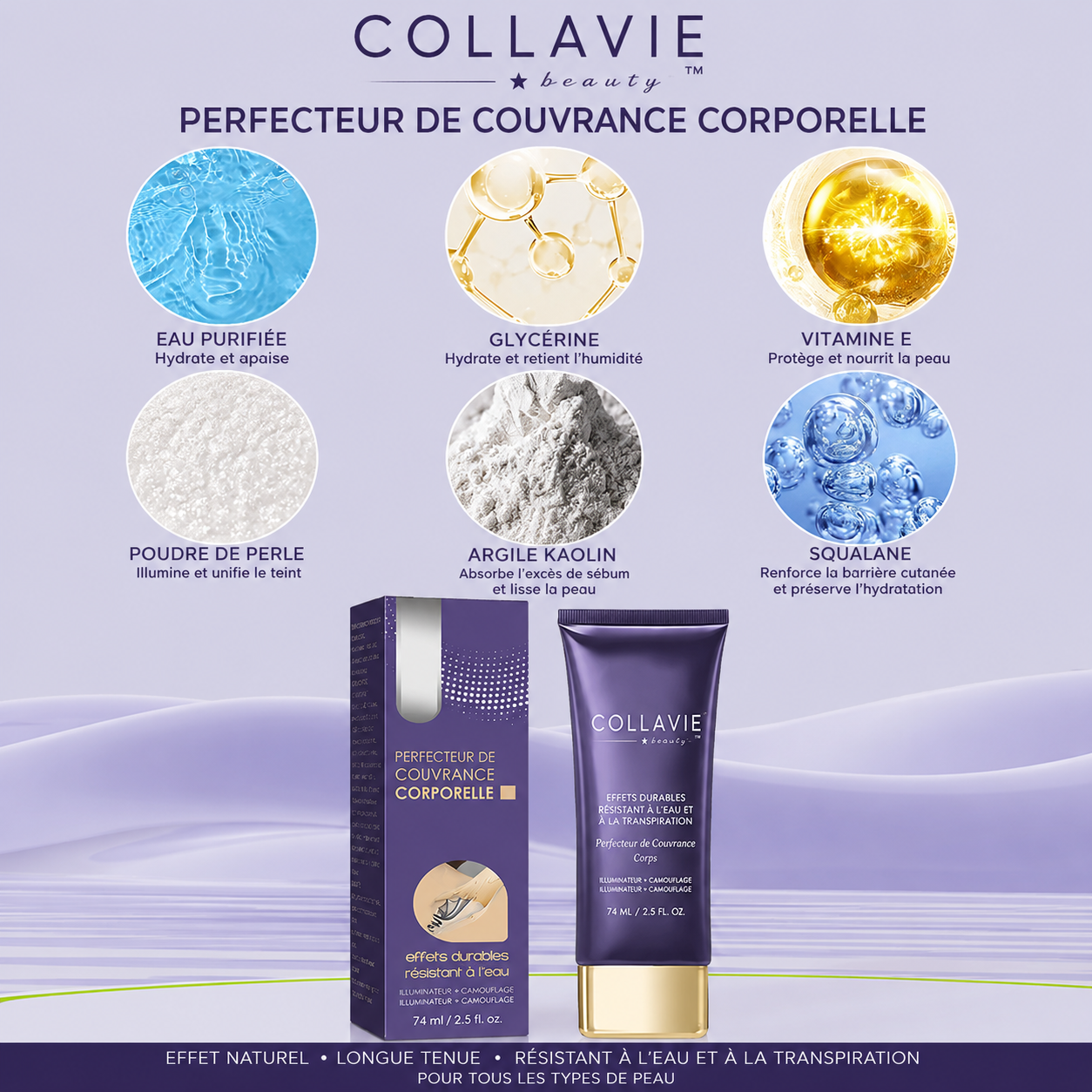 Maquillage Corporel Haute Couvrance COLLAVIE