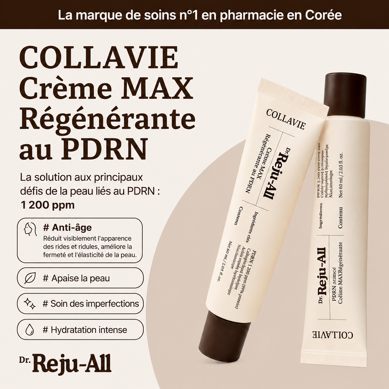 COLLAVIE Crème Réparatrice PDRN