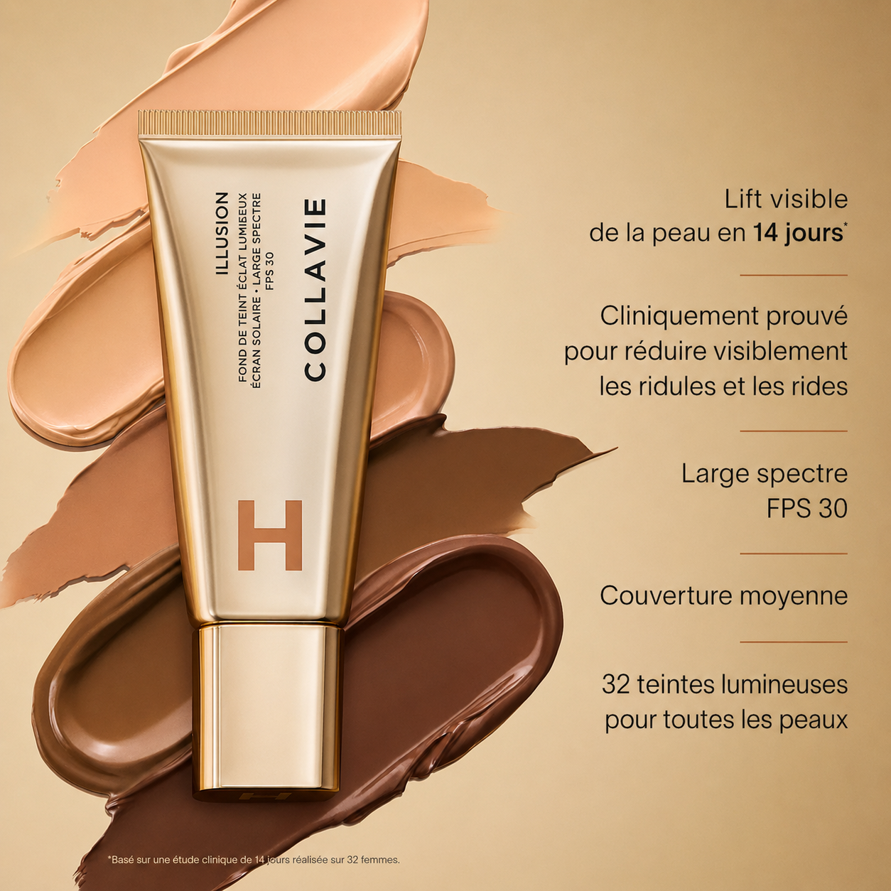 Fond de teint Collavie Luminous Glow SPF 30