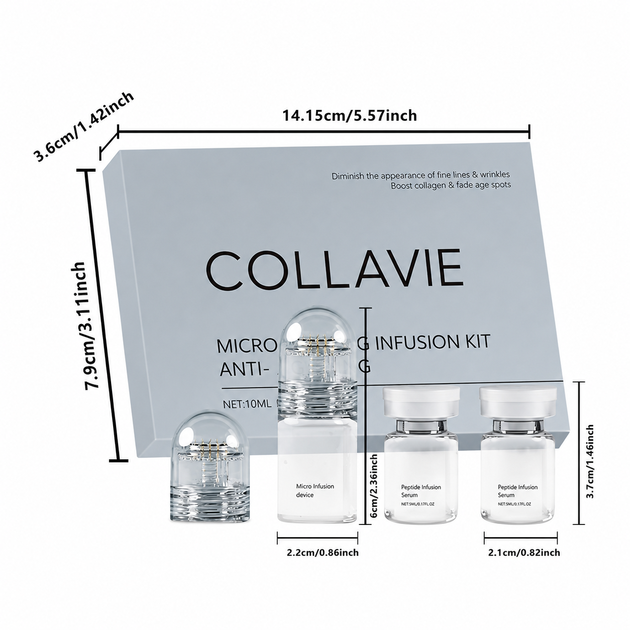 COLLAVIE Kit d’Infusion Micro-Aiguilles