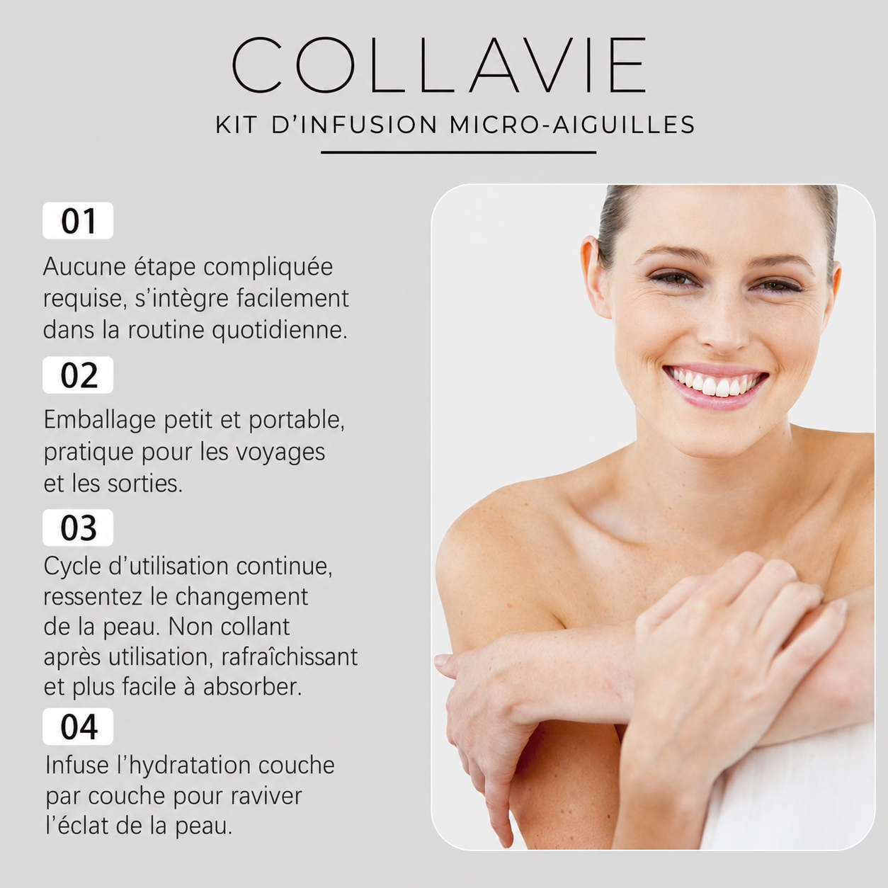 COLLAVIE Kit d’Infusion Micro-Aiguilles