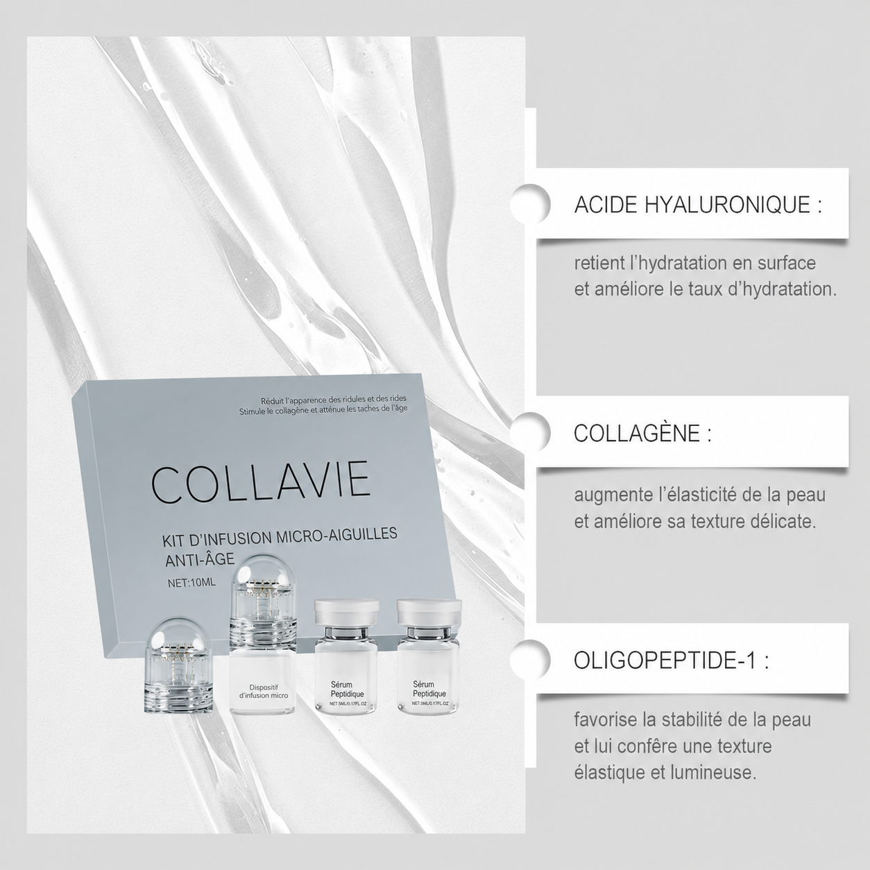 COLLAVIE Kit d’Infusion Micro-Aiguilles