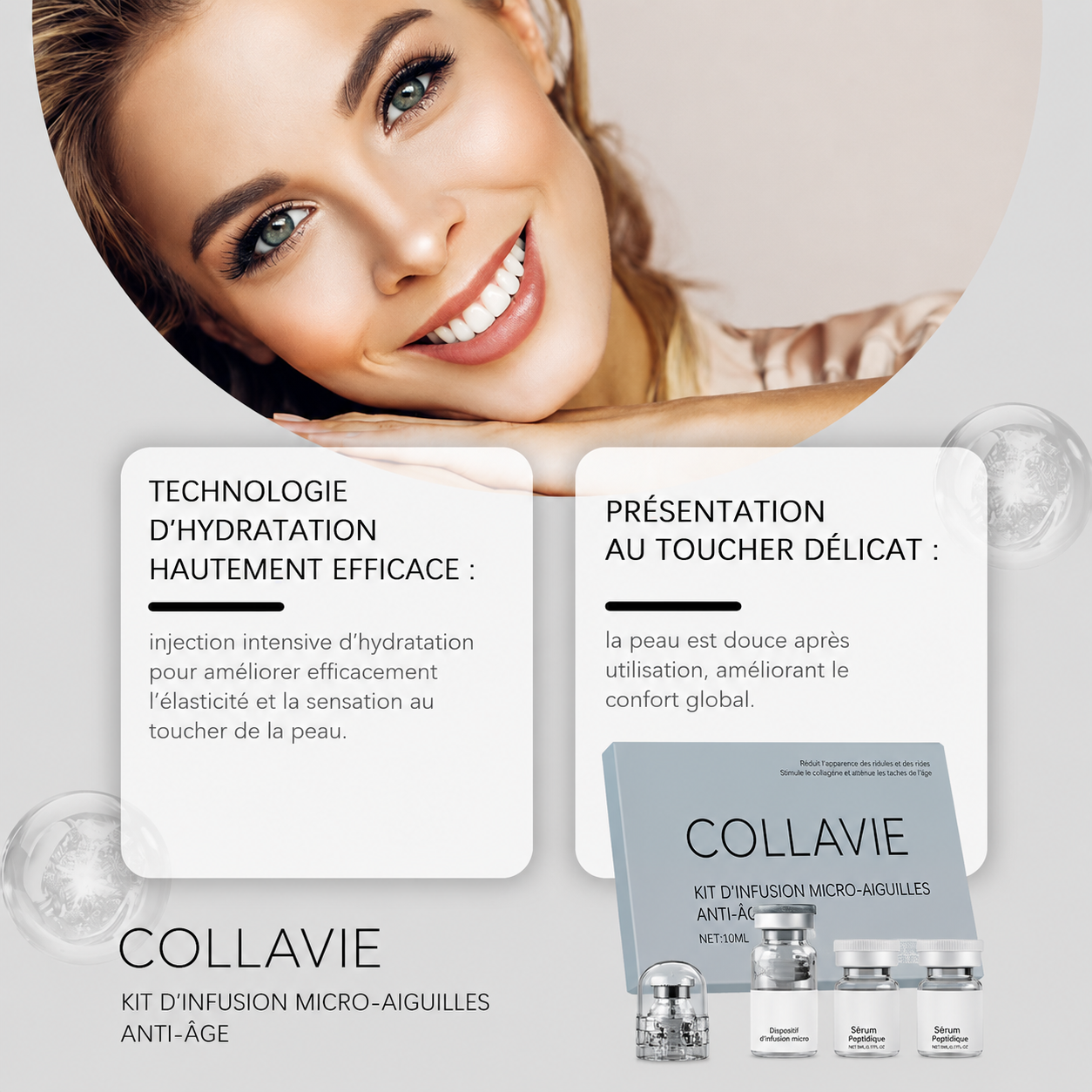 COLLAVIE Kit d’Infusion Micro-Aiguilles